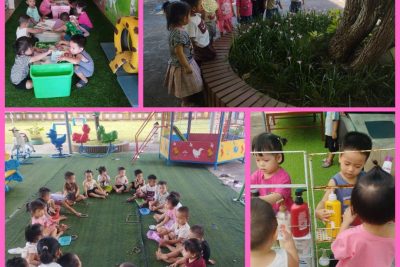 Hoạt động ngoài trời của các bé 24-36 tháng B