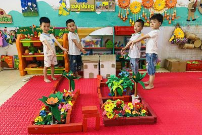 Hoạt động góc lớp 4 tuổi B